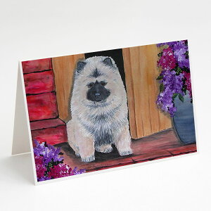 [RDY] [��������] Caroline's Treasures Keeshond �O���[�e�B���O�J�[�h�i�����t���j�A5�C���` x 7�C���`�i8�J�E���g [�y�V�C�O�ʔ�] | Caroline's Treasures Keeshond Greeting Cards with Envelopes, 5 x 7 (8 Count)