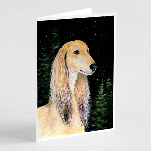 [��������] Caroline's Treasures Starry Night Saluki Greeting Card with Envelop, 5" x 7" (8 Count) [�y�V�C�O�ʔ�] | Caroline's Treasures Starry Night Saluki Greeting Cards with Envelopes, 5" x 7" (8 Count)