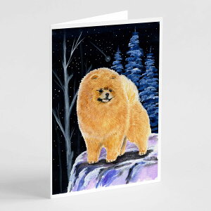 [RDY] [��������] Caroline's Treasures Starry Night Pomeranian Greeting Cards with Envelopes, 5 x 7 (8 Count) [�y�V�C�O�ʔ�] | Caroline's Treasures Starry Night Pomeranian Greeting Cards with Envelopes, 5 x 7 (8 Count)