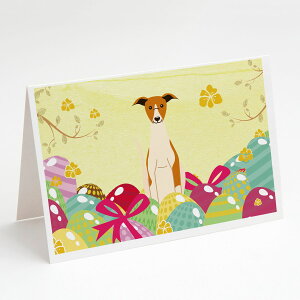 [RDY] [��������] Caroline's Treasures Whippet Easter Eggs Greeting Cards with Envelop, 5 x 7 (8 Count) [�y�V�C�O�ʔ�] | Caroline's Treasures Whippet Easter Eggs Greeting Cards with Envelopes, 5 x 7 (8 Count)