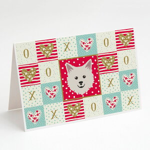 [��������] Caroline's Treasures �C�^���A�� �X�s�b�c ���u �O���[�e�B���O�J�[�h �����t���A5�C���` x 7�C���`�i8���g�j [�y�V�C�O�ʔ�] | Caroline's Treasures Italian Spitz Love Greeting Cards with Envelopes,
