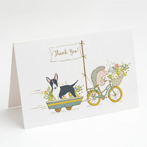 [RDY] [] Caroline's Treasures ueA Ɣ̃O[eBOJ[hAtA5C` x 7C`i8JEgj [yVCOʔ] | Caroline's Treasures Bull Terrier Black and White Greeting Cards with
