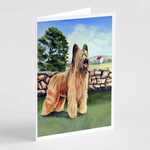 [] Caroline's Treasures uA[ O[eBOJ[h t 5C` x 7C`i8JEgj [yVCOʔ] | Caroline's Treasures Briard Greeting Cards with Envelopes, 5" x 7" (8 Count)