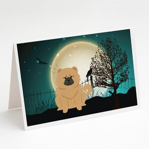 [RDY] [��������] Caroline'sTreasures Scary Chow Chow Halloween Greeting Cards with Envelopes, 5 x 7 (8 Count) [�y�V�C�O�ʔ�] | Caroline'sTreasures Scary Chow Chow Halloween Greeting Cards with Envelopes, 5 x 7 (8 Count)