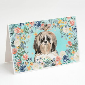 [��������] Caroline's Treasures Shih Tzu�O���[�e�B���O�J�[�h�A�����t���A5�C���` x 7�C���`�i8�J�E���g�j [�y�V�C�O�ʔ�] | Caroline's Treasures Shih Tzu Greeting Cards with Envelopes, 5" x 7" (8 Count)