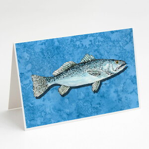 [RDY] [] Caroline's Treasures Fish Trout Faux Burlap Greeting Cards with Envelopes, 5" x 7" (8 Count) [yVCOʔ] | Caroline's Treasures Fish Trout Faux Burlap Greeting Cards with Envelopes, 5" x 7" (8 Count)