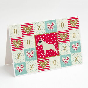 [��������] Caroline's Treasures �u���e���A ���u �O���[�e�B���O�J�[�h�i�����t���j�A5�C���` x 7�C���`�i8�J�E���g [�y�V�C�O�ʔ�] | Caroline's Treasures Bull Terrier Love Greeting Cards with Envelopes, 5" x