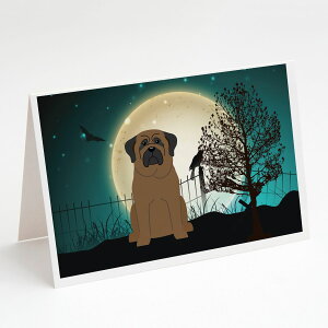 [] Caroline'sTreasures Scary Bullmastiff Halloween Greeting Cards with Envelopes, 5" x 7" (8 Count) [yVCOʔ] | Caroline'sTreasures Scary Bullmastiff Halloween Greeting Cards with Envelopes, 5" x 7" (8 Count)