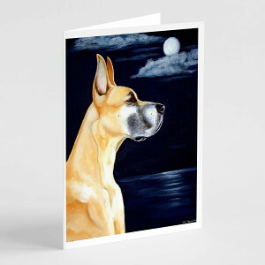 [RDY] [��������] Caroline's Treasures Fawn Great Dane Moonlight Stroll Everyday Greeting Cards with Envelopes, 5 x 7 (8 Count) [�y�V�C�O�ʔ�] | Caroline's Treasures Fawn Great Dane Moonlight Stroll Everyday Greeting Cards with Envelopes, 5 x