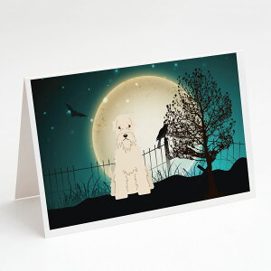 [RDY] [��������] Caroline'sTreasures Scary Soft Coated Wheaten Terrier Halloween Greeting Cards with Envelope, 5" x 7" (8�J�E���g) [�y�V�C�O�ʔ�] | Caroline'sTreasures Scary Soft Coated Wheaten Terrier Halloween Greeting Cards with Envelope