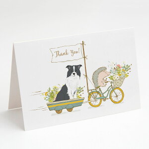 [RDY] [] Caroline's Treasures {[_[R[ Ɣ̃O[eBOJ[hAtA5C` x 7C`i8jB [yVCOʔ] | Caroline's Treasures Border Collie Black and White Greeting Cards with