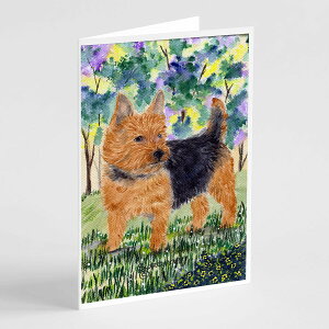 [RDY] [��������] Caroline's Treasures �m�[���b�`�E�e���A �O���[�e�B���O�J�[�h �����t���A5�C���`x7�C���`�i8���g�j [�y�V�C�O�ʔ�] | Caroline's Treasures Norwich Terrier Greeting Cards with Envelopes, 5 x 7 (8 C