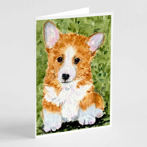 [RDY] [] Caroline's Treasures R[M[EO[eBOJ[hAtA5C` x 7C`i8JEgj [yVCOʔ] | Caroline's Treasures Corgi Greeting Cards with Envelopes, 5" x 7" (8 Count)