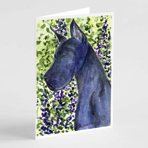[RDY] [��������] Caroline's Treasures Great Dane �O���[�e�B���O�J�[�h�i�����t���j�A5�C���` x 7�C���`�i8�J�E���g [�y�V�C�O�ʔ�] | Caroline's Treasures Great Dane Greeting Cards with Envelopes, 5 x 7 (8 Count)