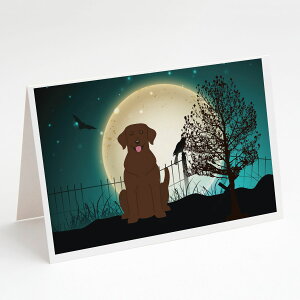 [RDY] [��������] Caroline'sTreasures Scary Labrador Halloween Greeting Cards with Envelopes, 5 x 7 (8 Count) [�y�V�C�O�ʔ�] | Caroline'sTreasures Scary Labrador Halloween Greeting Cards with Envelopes, 5 x 7 (8 Count)