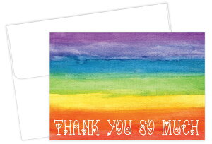 [RDY] [] Great Papers! TL[m[gJ[hA4.875" x 3.375", C{[uA20g [yVCOʔ] | Great Papers!? Thank You Note Card, 4.875" x 3.375", Rainbow Love, 20 count