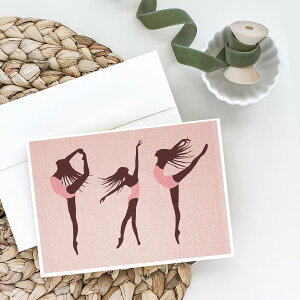 [RDY] [��������] Dancers Linen Pink �O���[�e�B���O�J�[�h������ 8������ [�y�V�C�O�ʔ�] | Dancers Linen Pink Greeting Cards and Envelopes Pack of 8