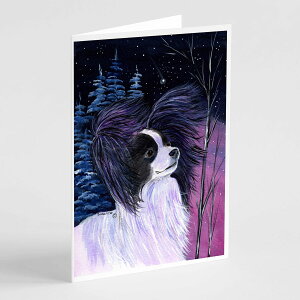 [RDY] [��������] Caroline's Treasures Starry Night Papillon Greeting Cards with Envelopes, 5" x 7" (8 Count) [�y�V�C�O�ʔ�] | Caroline's Treasures Starry Night Papillon Greeting Cards with Envelopes, 5" x 7" (8 Count)