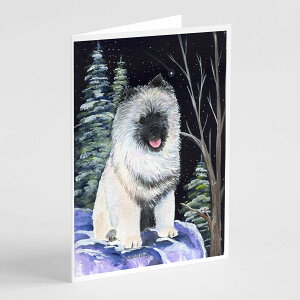 [RDY] [] Caroline's Treasures Starry Night Keeshond Greeting Cards with Envelopes, 5" x 7" (8 Count) [yVCOʔ] | Caroline's Treasures Starry Night Keeshond Greeting Cards with Envelopes, 5" x 7" (8 Count)