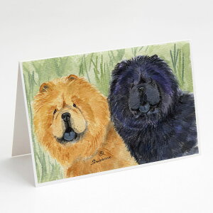 [RDY] [��������] Caroline's Treasures Chow Chow Friends �O���[�e�B���O�J�[�h�i�����t���j�A5�C���` x 7�C���`�i8�J�E���g [�y�V�C�O�ʔ�] | Caroline's Treasures Chow Chow Friends Greeting Cards with Envelopes, 5 x 7 (8