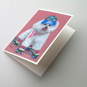 [RDY] [��������] Caroline's Treasures Bichon Frise Girls do it Better Greeting Cards with Envelopes, 5 x 7 (8 Count) [�y�V�C�O�ʔ�] | Caroline's Treasures Bichon Frise Girls do it Better Greeting Cards with Envelopes, 5 x 7 (8 Count)