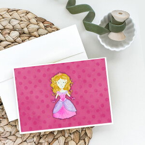[��������] �v�����Z�X���ʃO���[�e�B���O�J�[�h�ƕ����i8������ [�y�V�C�O�ʔ�] | Princess Watercolor Greeting Cards and Envelopes Pack of 8