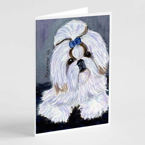 [RDY] [��������] Caroline's Treasures Shih Tzu�O���[�e�B���O�J�[�h�A�����t���A5�C���` x 7�C���`�i8�J�E���g�j [�y�V�C�O�ʔ�] | Caroline's Treasures Shih Tzu Greeting Cards with Envelopes, 5 x 7 (8 Count)