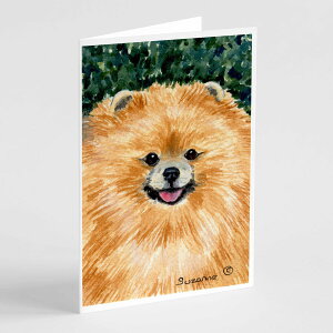 [RDY] [��������] Caroline's Treasures �|�����j�A���E�O���[�e�B���O�J�[�h�A�����t���A5�C���`x7�C���`�i8�J�E���g�j [�y�V�C�O�ʔ�] | Caroline's Treasures Pomeranian Greeting Cards with Envelopes, 5" x 7" (8 Count