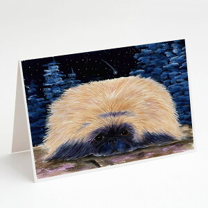 [RDY] [��������] Caroline's Treasures Starry Night Pekingese Greeting Cards with Envelopes, 5 x 7 (8 Count) [�y�V�C�O�ʔ�] | Caroline's Treasures Starry Night Pekingese Greeting Cards with Envelopes, 5 x 7 (8 Count)