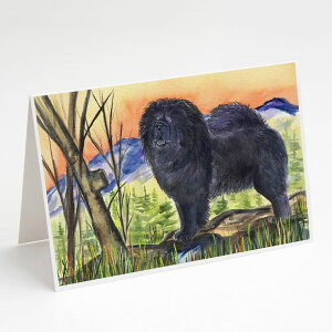 [RDY] [] Caroline's Treasures `E`E ̂UO[eBOJ[hitj5C`×7C`i8g [yVCOʔ] | Caroline's Treasures Chow Chow Morning Stroll Greeting Cards with Envelopes,