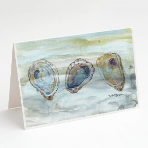 [RDY] [��������] Caroline's Treasures Oysters Watercolor Greeting Cards with Envelop, 5 x 7 (8 Count) [�y�V�C�O�ʔ�] | Caroline's Treasures Oysters Watercolor Greeting Cards with Envelopes, 5 x 7 (8 Count)