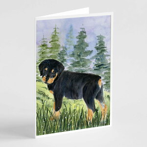 [RDY] [��������] Caroline's Treasures ���b�g���C���[�E�O���[�e�B���O�J�[�h�i�����t���j�A5�C���` x 7�C���`�i8�J�E���g [�y�V�C�O�ʔ�] | Caroline's Treasures Rottweiler Greeting Cards with Envelopes, 5 x 7 (8