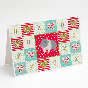 [��������] Caroline's Treasures ��A�t���J�n���X�^�[�̈��̃O���[�e�B���O�J�[�h�A�����t���A5" x 7" (8�J�E���g) [�y�V�C�O�ʔ�] | Caroline's Treasures South African Hamster Love Greeting Cards with Envelopes,