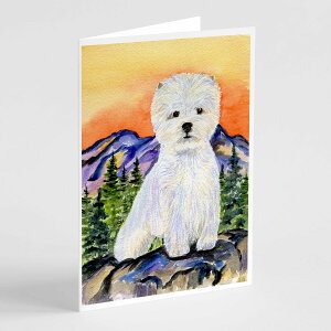 [RDY] [] Caroline's Treasures EFXeBEO[eBOJ[hitjA5C` x 7C`i8JEg [yVCOʔ] | Caroline's Treasures Westie Greeting Cards with Envelopes, 5" x 7" (8 Count)