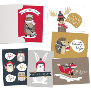 [RDY] [] JAMy[p[ Aj}ZeBg O[eBOJ[hitji36/pbN [yVCOʔ] | JAM Paper Animal Sentiments Greeting Cards, with Envelopes (36/Pack)