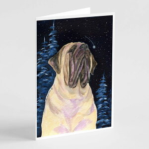 [��������] Caroline's Treasures Starry Night Mastiff Greeting Cards with Envelopes, 5" x 7" (8 Count) [�y�V�C�O�ʔ�] | Caroline's Treasures Starry Night Mastiff Greeting Cards with Envelopes, 5" x 7" (8 Count)