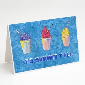[RDY] [��������] Caroline's Treasures Snowballs and Snowcones Summer Greeting Cards with Envelopes, 5 x 7 (8 Count) [�y�V�C�O�ʔ�] | Caroline's Treasures Snowballs and Snowcones Summer Greeting Cards with Envelopes, 5 x 7 (8 Count)