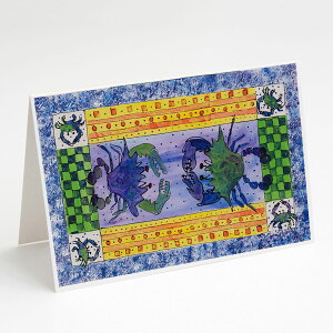 [RDY] [��������] Caroline's Treasures �J�j�̃O���[�e�B���O�J�[�h�A�����t���A5�C���`x7�C���`�i8�J�E���g�j [�y�V�C�O�ʔ�] | Caroline's Treasures Crab Greeting Cards with Envelopes, 5 x 7 (8 Count)