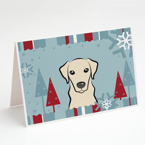 [RDY] [] Caroline's Treasures uh[ O[eBOJ[hitjA5C` x 7C`i8JEg [yVCOʔ] | Caroline's Treasures Winter Labrador Greeting Cards with Envelopes, 5" x 7" (8