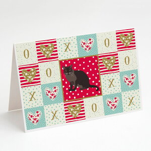 [] Caroline's Treasures [bpYr}L̈̃O[eBOJ[hAtA5C` x 7C`i8JEgj [yVCOʔ] | Caroline's Treasures European Burmese Cat Love Greeting Car