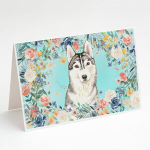 [RDY] [] Caroline's Treasures VxAnXL[ O[eBOJ[h tA5C` x 7C`i8gj [yVCOʔ] | Caroline's Treasures Siberian Husky Greeting Cards with Envelopes, 5" x 7" (8