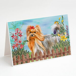 [RDY] [] Caroline's Treasures [NV[eA t̃O[eBOJ[hitjA5C` x 7C`i8JEg [yVCOʔ] | Caroline's Treasures Yorkshire Terrier Spring Greeting Cards wit