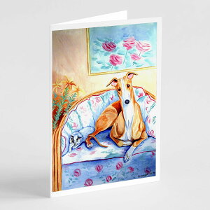 [RDY] [��������] Caroline's Treasures Whippet Waiting on You Greeting Cards with Envelopes, 5 x 7 (8 Count) [�y�V�C�O�ʔ�] | Caroline's Treasures Whippet Waiting on You Greeting Cards with Envelopes, 5 x 7 (8 Count)