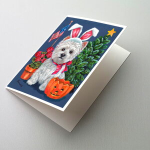 [RDY] [] Caroline's Treasures EFXeBEO[eBOJ[hitjA5C` x 7C`i8JEg [yVCOʔ] | Caroline's Treasures Westie Greeting Cards with Envelopes, 5" x 7" (8 Count)
