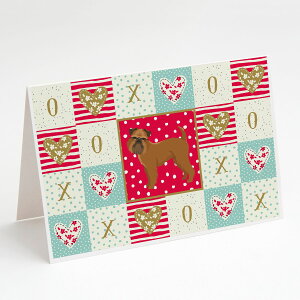 [��������] Caroline's Treasures �u�����b�Z���O���t�H�����̃O���[�e�B���O�J�[�h�A�����t���A5�C���`x7�C���`�i8�J�E���g�j [�y�V�C�O�ʔ�] | Caroline's Treasures Brussels Griffon Love Greeting Cards wit