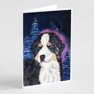 [RDY] [��������] Caroline's Treasures Starry Night Bernese Mountain Dog Greeting Cards with Envelopes, 5" x 7" (8 Count) [�y�V�C�O�ʔ�] | Caroline's Treasures Starry Night Bernese Mountain Dog Greeting Cards with Envelopes, 5" x 7" (8 Count)
