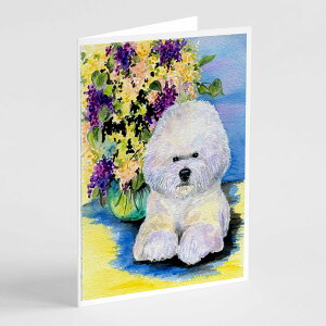 [RDY] [��������] Caroline's Treasures �r�V�����t���[�[�̃O���[�e�B���O�J�[�h�A�����t���A5�C���`x7�C���`�i8�J�E���g�j [�y�V�C�O�ʔ�] | Caroline's Treasures Bichon Frise Greeting Cards with Envelopes, 5 x 7