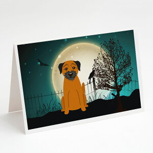 [RDY] [��������] Caroline'sTreasures Scary Border Terrier Halloween Greeting Cards with Envelopes, 5" x 7" (8 Count) [�y�V�C�O�ʔ�] | Caroline'sTreasures Scary Border Terrier Halloween Greeting Cards with Envelopes, 5" x 7" (8 Count)