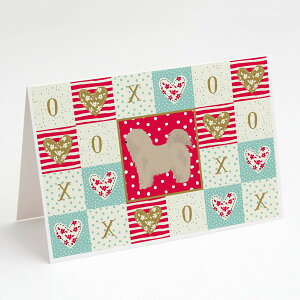 [��������] Caroline's Treasures �I�[�f�B�X ���u �O���[�e�B���O�J�[�h�i�����t���j�A5�C���` x 7�C���`�i8�J�E���g [�y�V�C�O�ʔ�] | Caroline's Treasures Odis Love Greeting Cards with Envelopes, 5 x 7 (8 Co