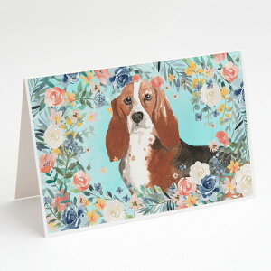 [RDY] [] Caroline's Treasures oZbgnEhEO[eBOJ[hitjA5C`x7C`i8JEg [yVCOʔ] | Caroline's Treasures Basset Hound Greeting Cards with Envelopes, 5" x 7"